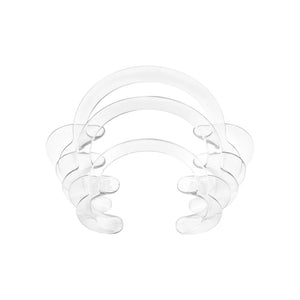 C-Shape Cheek Retractor Transparent Plastic Mouth Opener Lip Cheek Retractor Large/Medium/Small Dentist Spreader Orthodontic