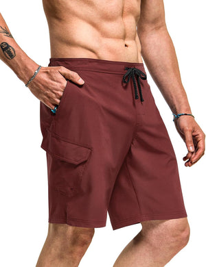 Men'S Swim Trunks, Quick Dry Swimming Beach Board Shorts, Lightweight Swimwear Bathing Suits with Pockets