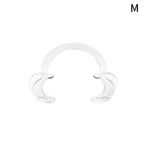 C-Shape Cheek Retractor Transparent Plastic Mouth Opener Lip Cheek Retractor Large/Medium/Small Dentist Spreader Orthodontic