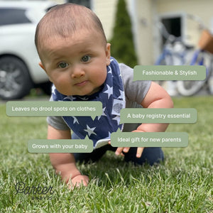 Parker Baby Bandana Drool Bibs 4 Pack Baby Bibs for Boys, Girls, Unisex