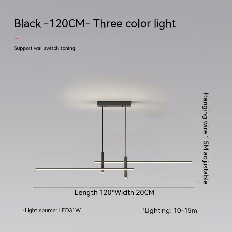 Nordic Restaurant Ceiling Lamp Minimalist Strip Dining-Room Lamp