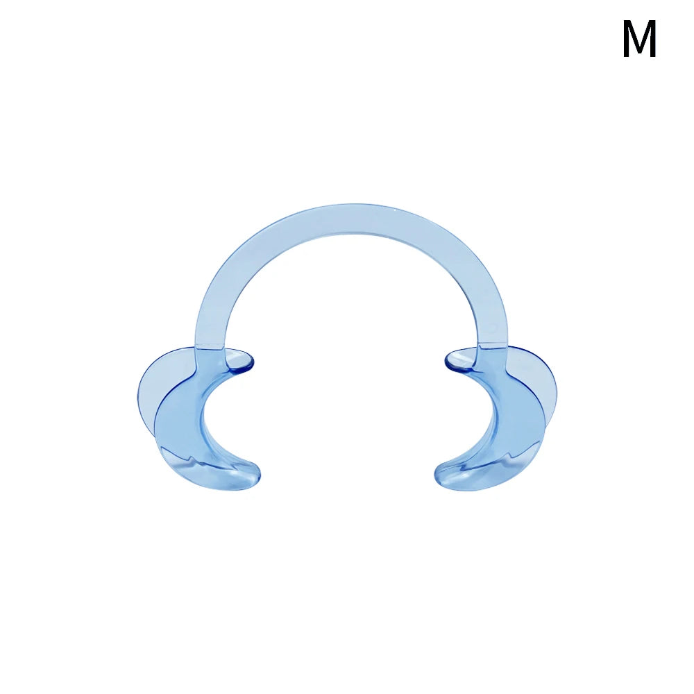 C-Shape Cheek Retractor Transparent Plastic Mouth Opener Lip Cheek Retractor Large/Medium/Small Dentist Spreader Orthodontic