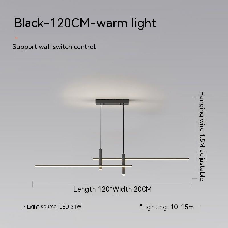 Nordic Restaurant Ceiling Lamp Minimalist Strip Dining-Room Lamp