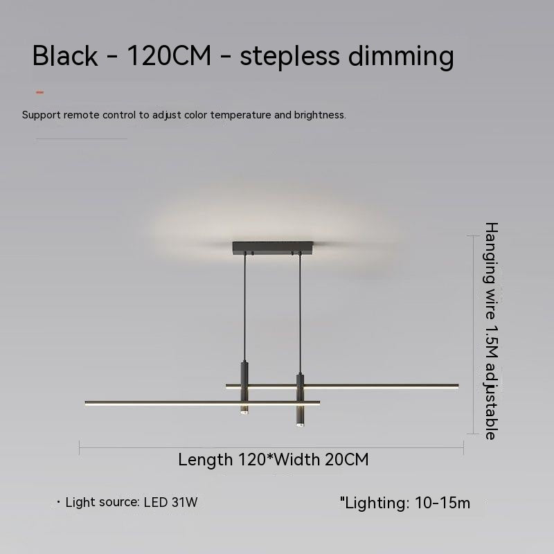 Nordic Restaurant Ceiling Lamp Minimalist Strip Dining-Room Lamp