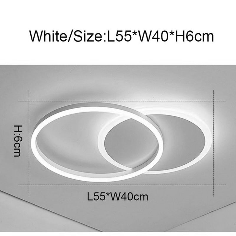 Round Ceiling Lamp in Living Room Modern Simple and Creative Personality