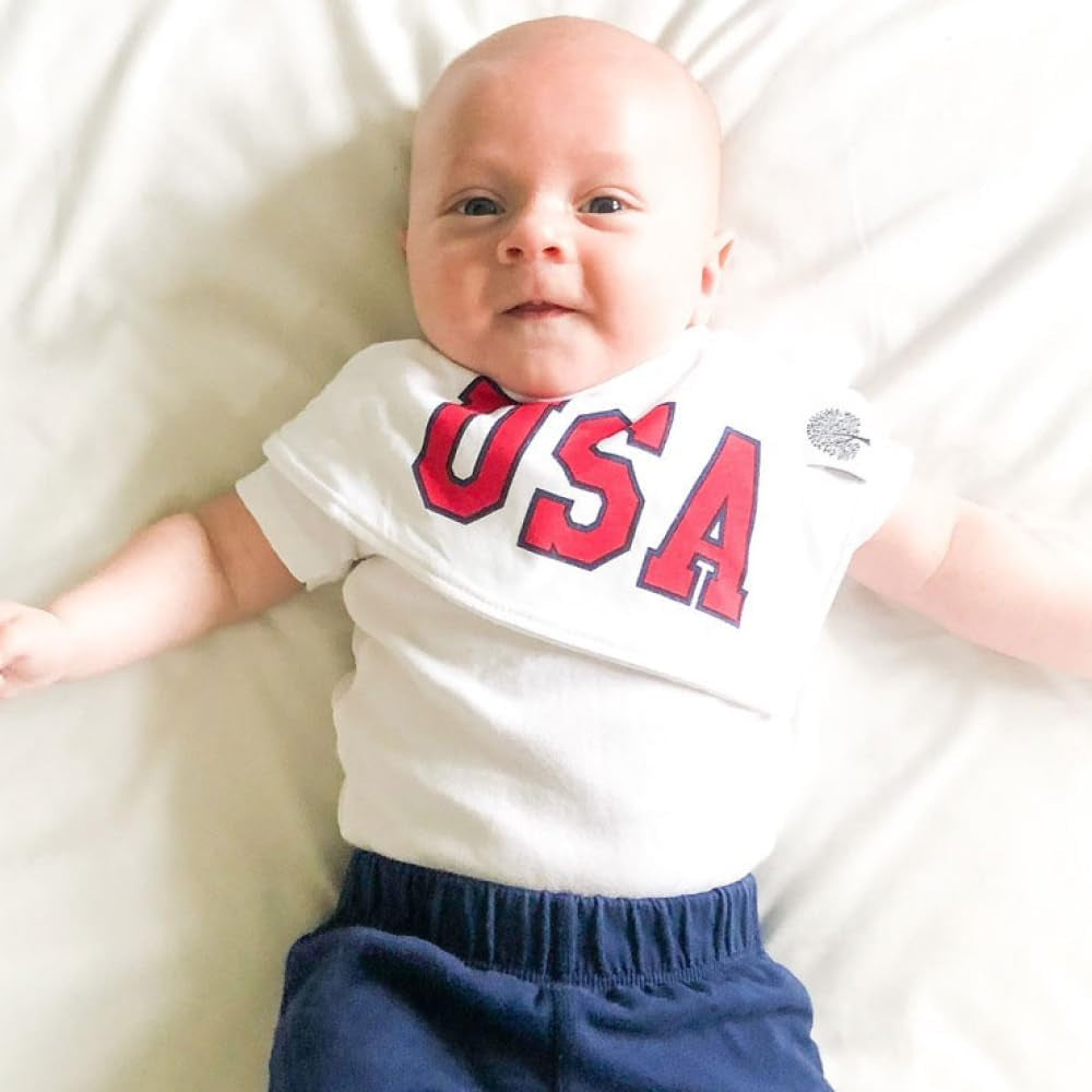 Parker Baby Bandana Drool Bibs 4 Pack Baby Bibs for Boys, Girls, Unisex