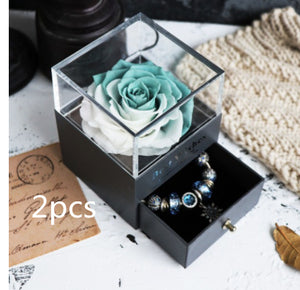 Eternal Flower Rose Jewelry Box for Birthday Presents Valentines Day Wedding Gift