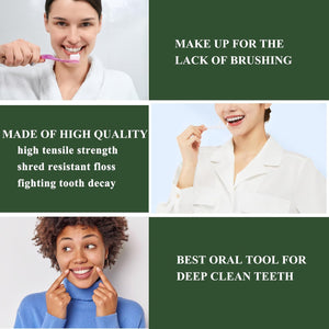 Dental Floss Picks of 320 Count Triple Clean Toothpicks Sticks,Work Smooth Perefct for Tight Teeth,Especially for Sweet Tooth,Helps Fight Dental Caries,Gum Health(3 Pack)