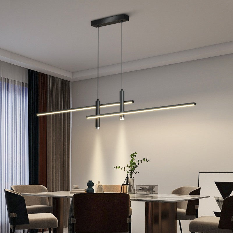 Nordic Restaurant Ceiling Lamp Minimalist Strip Dining-Room Lamp