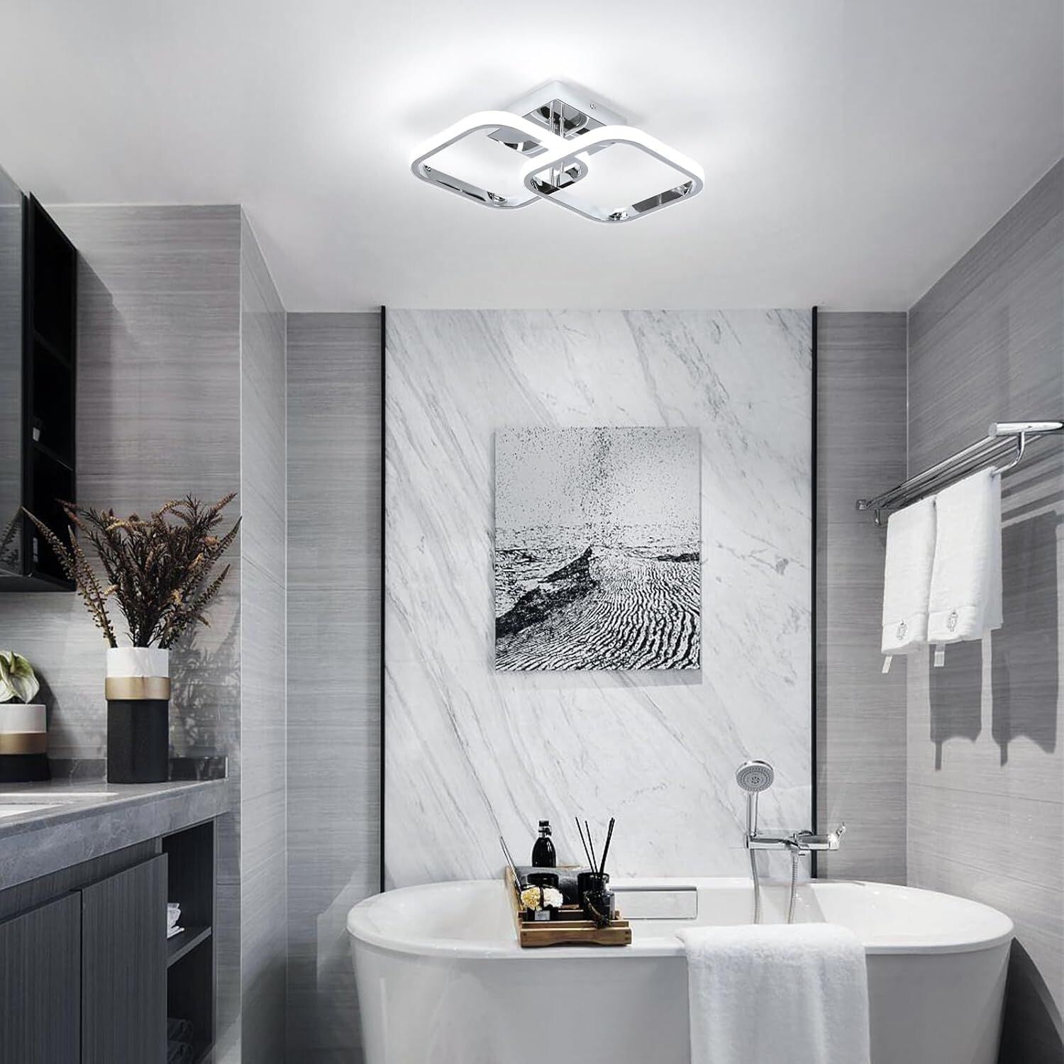 Lamparas De Techo LED Modernas Interior Para Cocina Sala Dormitorio Baño 6000K