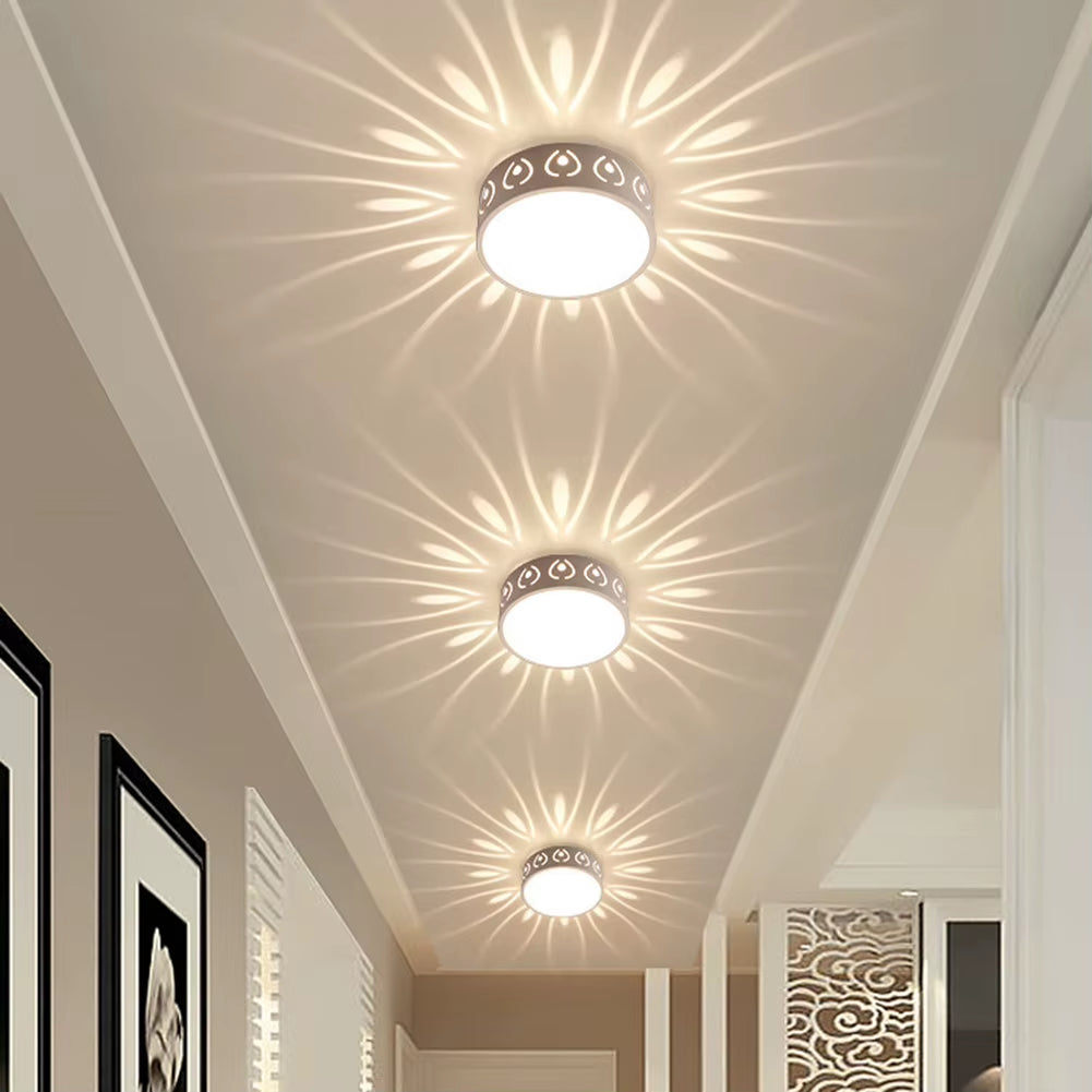 LED Ceiling Lamp Energy Saving Entry Lights Protect Eyes Ceiling Spotlights Easy Installation Brightness Durable for Living Room