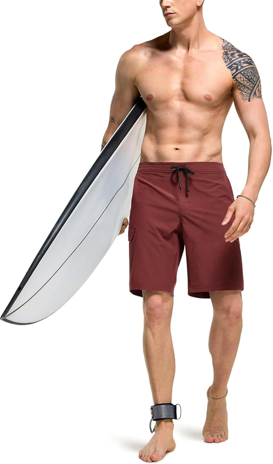 Men'S Swim Trunks, Quick Dry Swimming Beach Board Shorts, Lightweight Swimwear Bathing Suits with Pockets