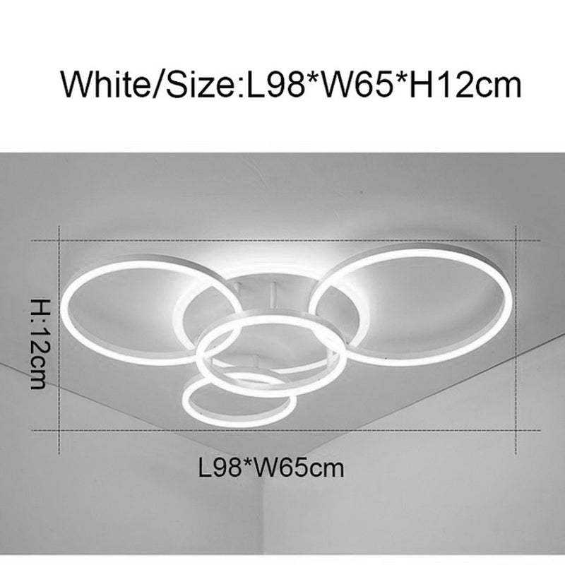 Round Ceiling Lamp in Living Room Modern Simple and Creative Personality
