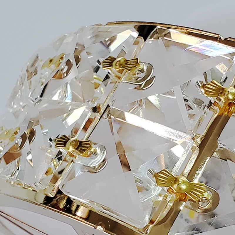 Nordic Ceiling Lamps Lampara Techo Chandelier Led Crystal Lights Luminaria De Teto Para Sala Plafonnier Gold Black White Lampy