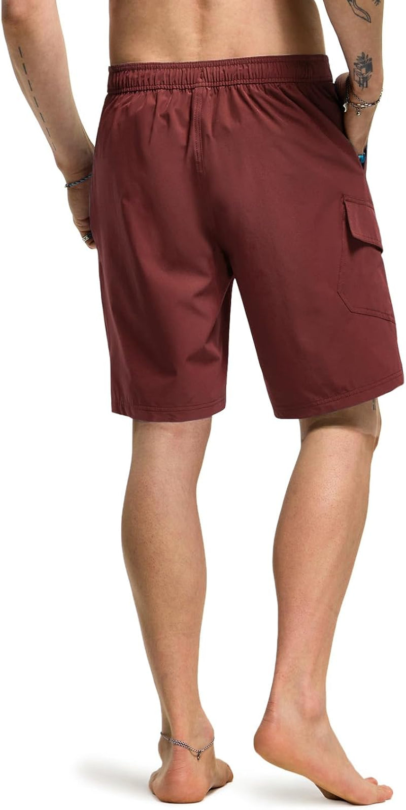 Men'S Swim Trunks, Quick Dry Swimming Beach Board Shorts, Lightweight Swimwear Bathing Suits with Pockets