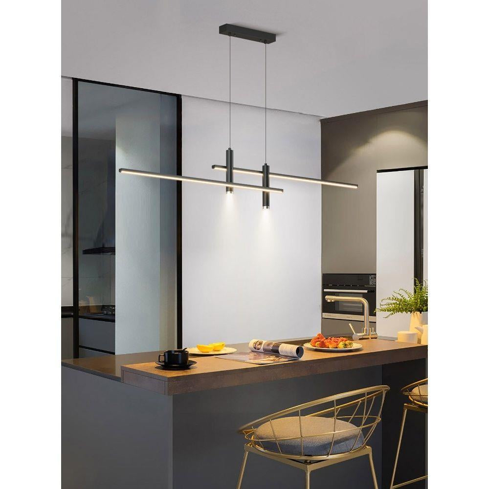 Nordic Restaurant Ceiling Lamp Minimalist Strip Dining-Room Lamp