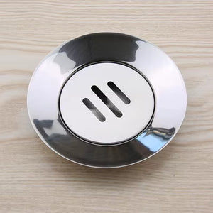304 Stainless Steel Soap Dish, Shower Bar Soap Drain Holder Tray Countertop Sponge Holder for Bathroom, Hardware Accessories